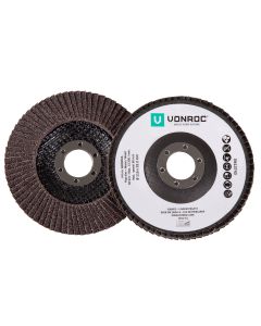 VONROC | Flap discs 115 mm 2 pcs. Aluminum Oxide 1xP40 1xP60 | AG802AA