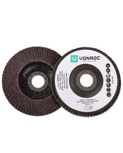 VONROC | Flap discs 125 mm 2 pcs. Aluminum Oxide 1xP40 1xP60 | AG805AA
