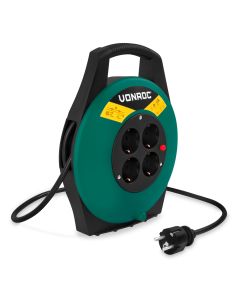 Cable reel 10m IP20 - H05VV-F3G1.5