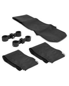Partytent connection set - Black - With raingutter For PT501XX