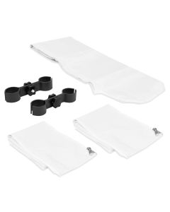 Partytent connection set - White - With raingutter For PT501XX