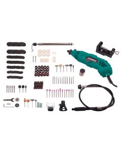 VONROC | Rotary multi tool 160W set with flexible shaft and 232 pcs accessory 