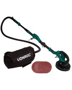 Telescopic Drywall Sander 1050W-225mm | Incl. dust collection bag