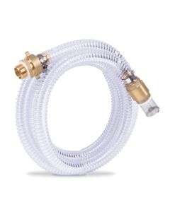 Suction hose set 4 mx25 mm,1'' - with brass foot valve and brass couplin