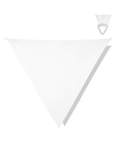 Sun shade Triangle - 3,6 x 3,6 x 3,6m Water repellent, white
