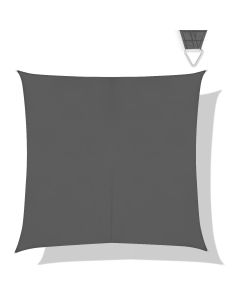 Sun shade Square 3,6 x 3,6m - Water repellent, grey
