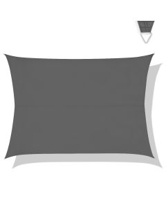 Sun shade Rectangle 4,0 x 3,0m - Water repellent, grey
