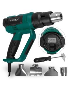Professional hot air gun 2000W | With LCD display and 60 heat settings