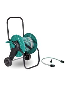 Hose trolley with 20m hose | Incl. nozzle, couplings, connection hose and tap connector