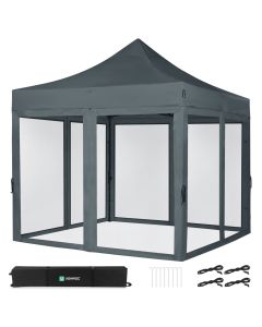 Oxford 420D PVC - Grey + Anti-insect panel