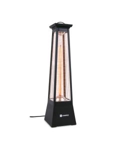 Standing patio heater Alicudi - Black - 1500W Carbon - 360deg