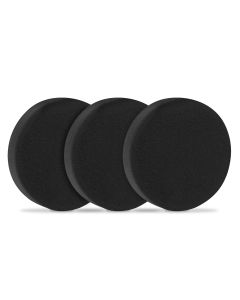 Foam polishing pads 150mm - 3 pcs, black