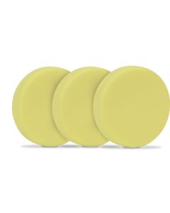 Foam polishing pads 125mm - 3 pcs, yellow
