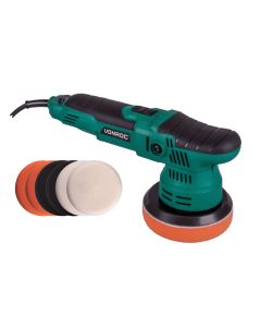 Dual action polisher 125mm set - 650W- with 7 foam polishing pads 125 mm