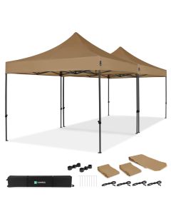 2 pcs PT501XX_BEIGE + Connection set + rain gutter