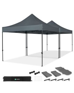 2 pcs PT501XX_GREY + Connection set + rain gutter