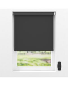 Set electric roller blinds - 80 x 190 - black