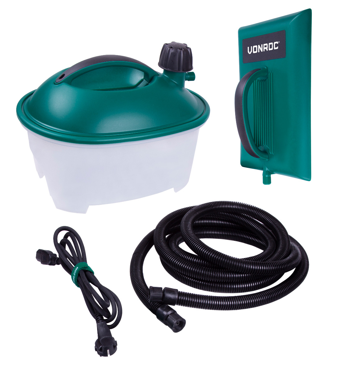 VONROC WS501AC  Vaporizzatore | Rimuovi carta da parati a vapore 2000W - 4.5L. Tubo da 3.5 metri VONROC